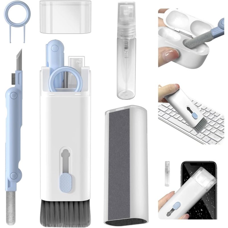 Mini Portable 7-in-1 Cleaning Tool Kit – Keyboard, Mobile & Earbuds Cleaner - My Store