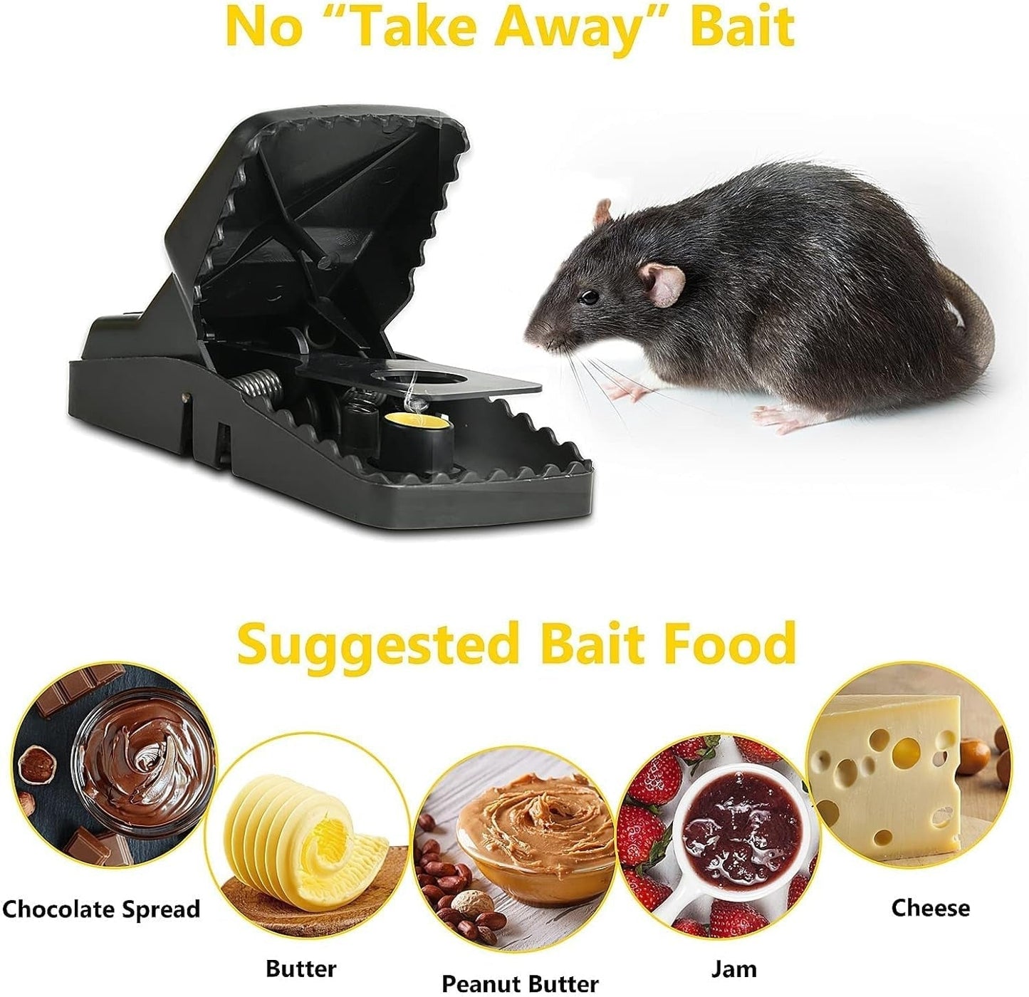Reusable Heavy Duty Mouse Trap Fast & Effective Rodent Control - My Store