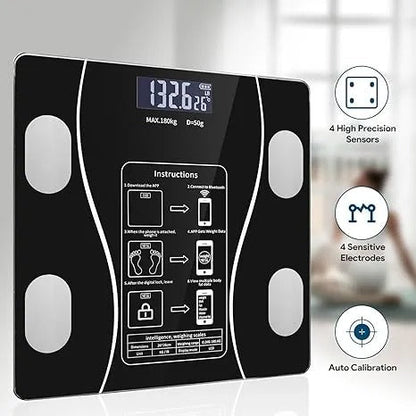 SmartScale™ Bluetooth Digital Weight Scale 180kg | Tracks 13+ Body Metrics | Smart LED Bathroom Scale | 12-Month Warranty - My Store