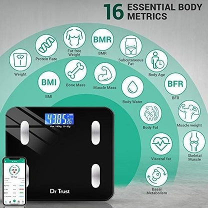 SmartScale™ Bluetooth Digital Weight Scale 180kg | Tracks 13+ Body Metrics | Smart LED Bathroom Scale | 12-Month Warranty - My Store