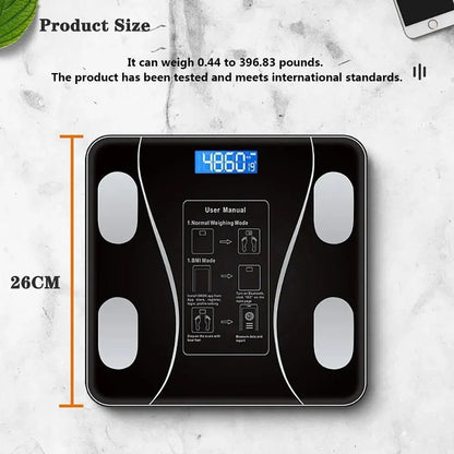 SmartScale™ Bluetooth Digital Weight Scale 180kg | Tracks 13+ Body Metrics | Smart LED Bathroom Scale | 12-Month Warranty - My Store